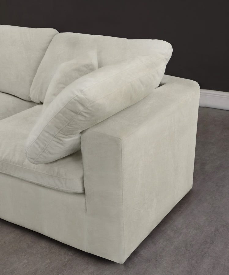 Cloud Velvet Deluxe Plush Modular 4 Piece Sectional