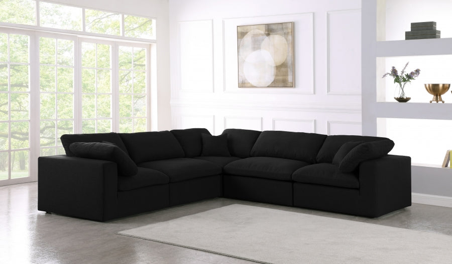 Cloud Linen Deluxe Plush Modular 5 Piece Corner Sectional