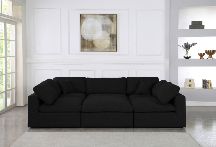 Cloud Linen Deluxe Plush Modular 6 Piece Pit Sectional