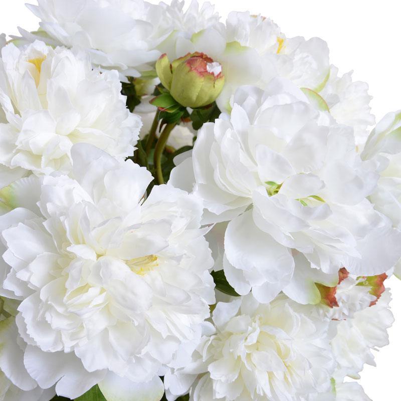 ARTIFICIAL LARGE WHITE PEONY BOUQUET