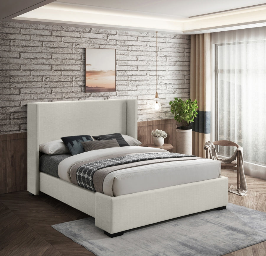 Rorie Linen Bed - Beige