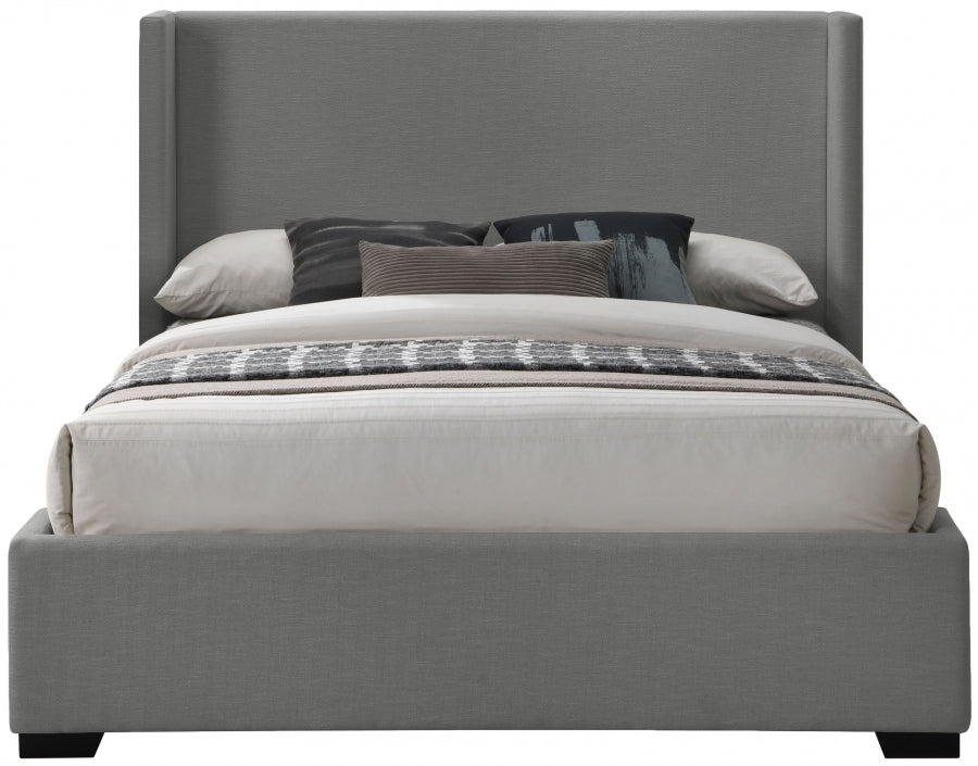 Rorie Linen Bed - Grey