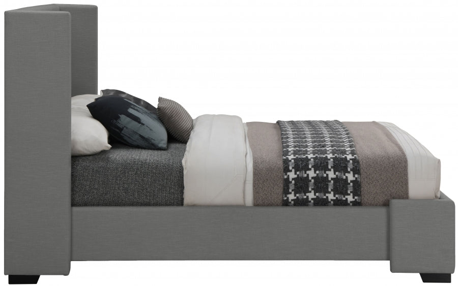 Rorie Linen Bed - Grey