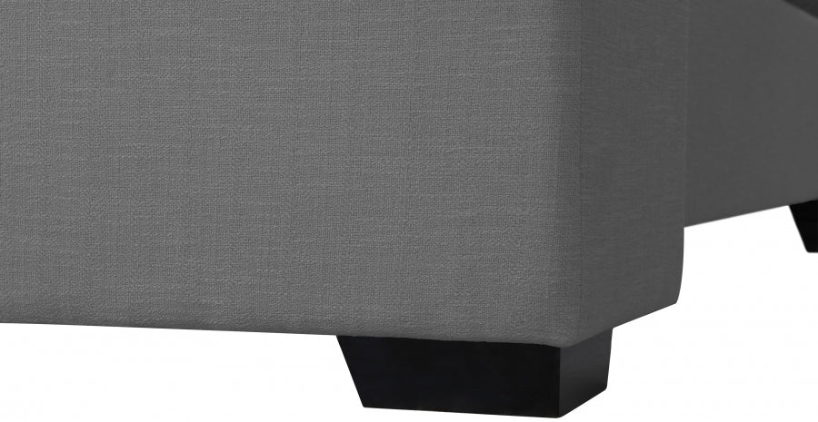 Rorie Linen Bed - Grey