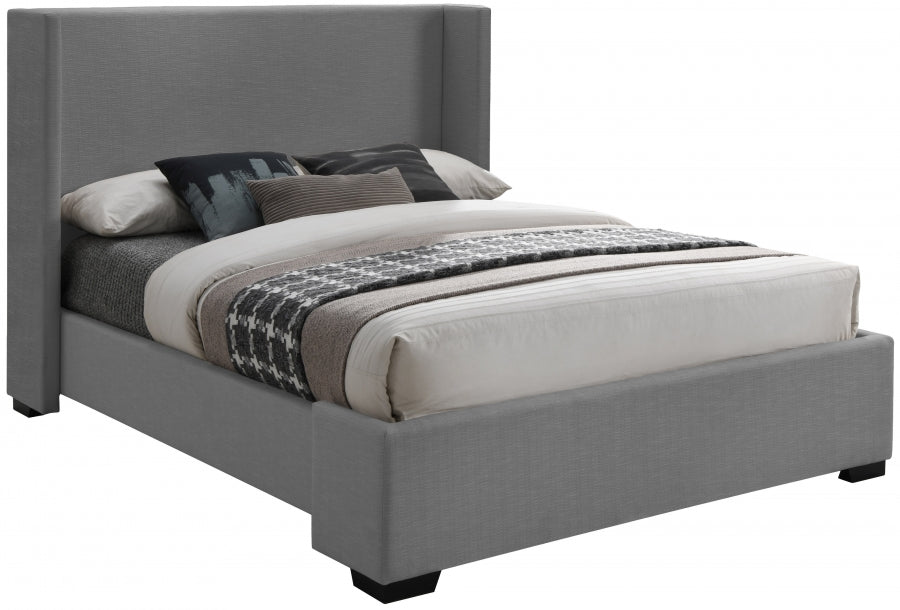 Rorie Linen Bed - Grey