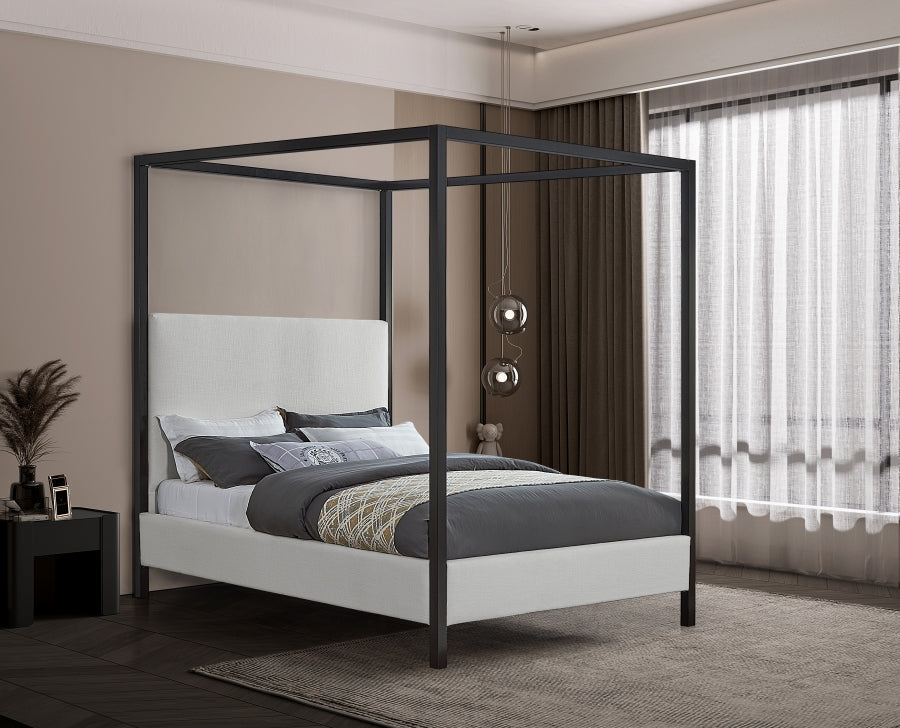 Fulton Linen Bed - Cream