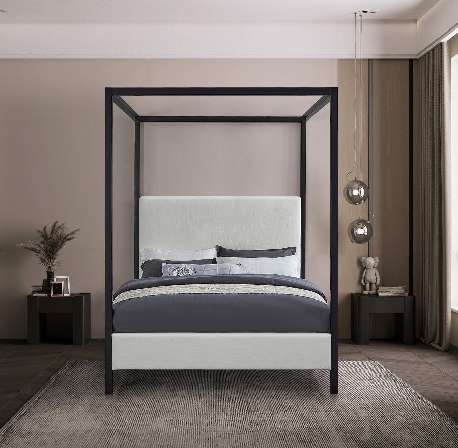 Fulton Linen Bed - Cream