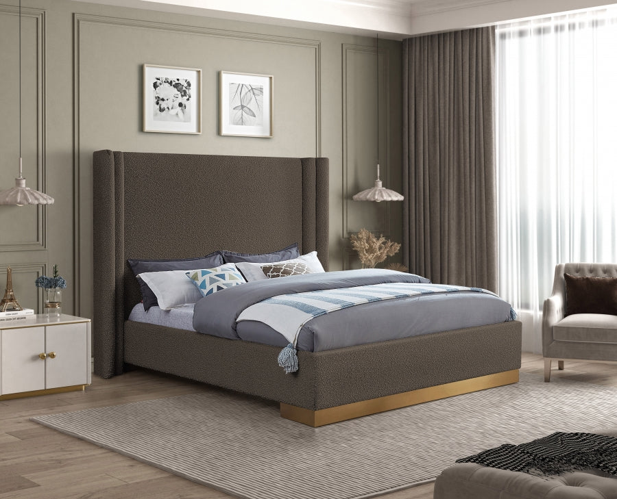 Dalton Boucle Bed - Brown