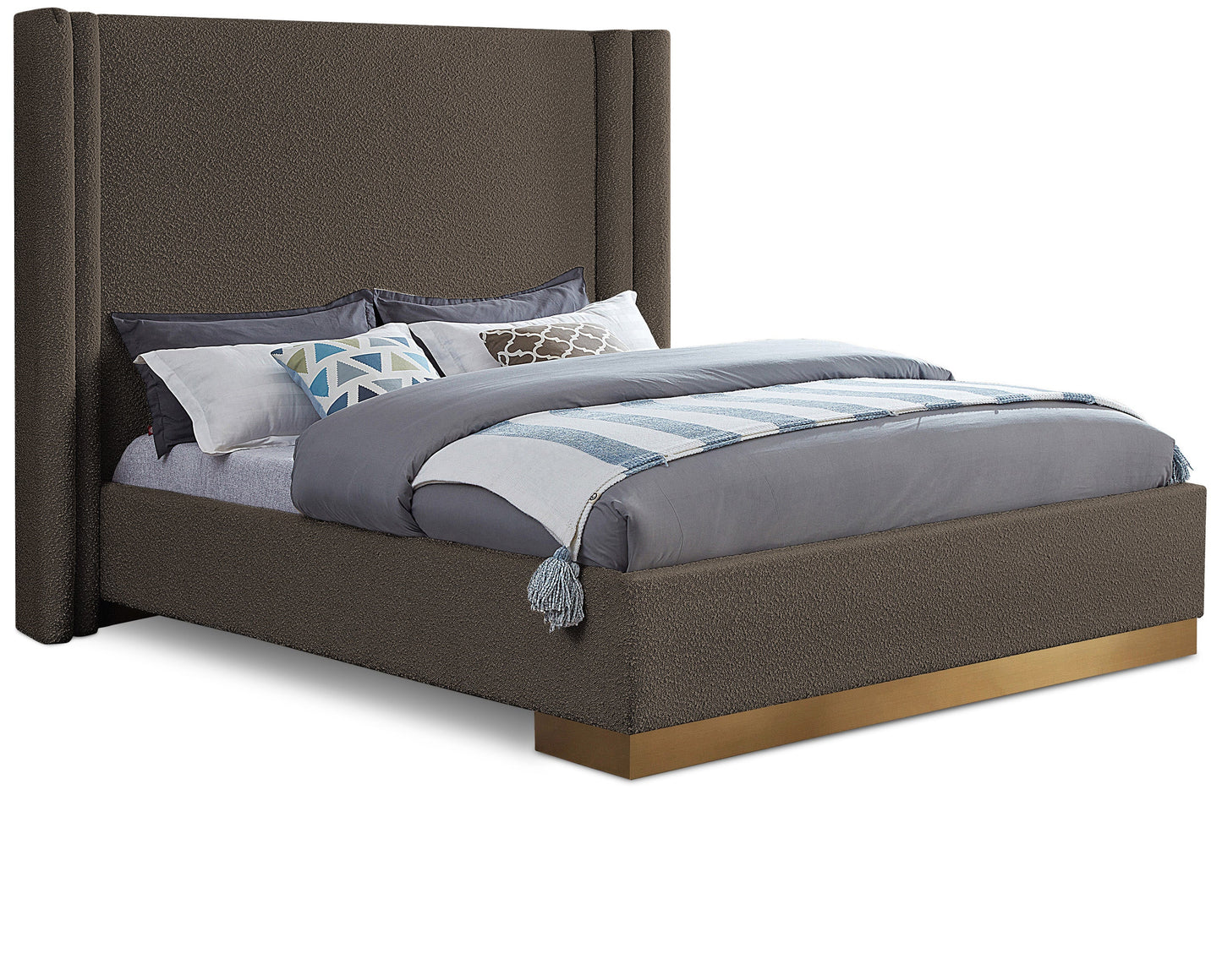 Dalton Boucle Bed - Brown