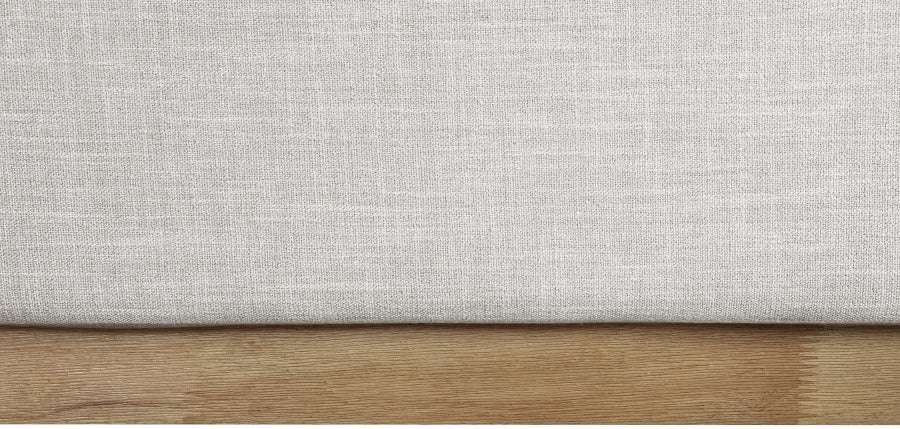 Jayden Linen Textured Bed - Cream