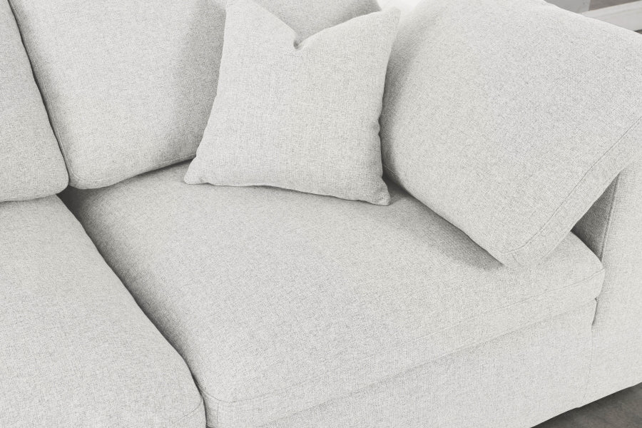 Cloud Linen Deluxe Plush Modular 5 Piece Corner Sectional