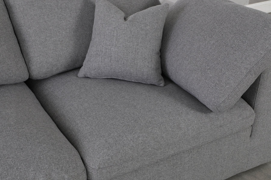 Cloud Linen Deluxe Plush Modular 5 Piece Corner Sectional