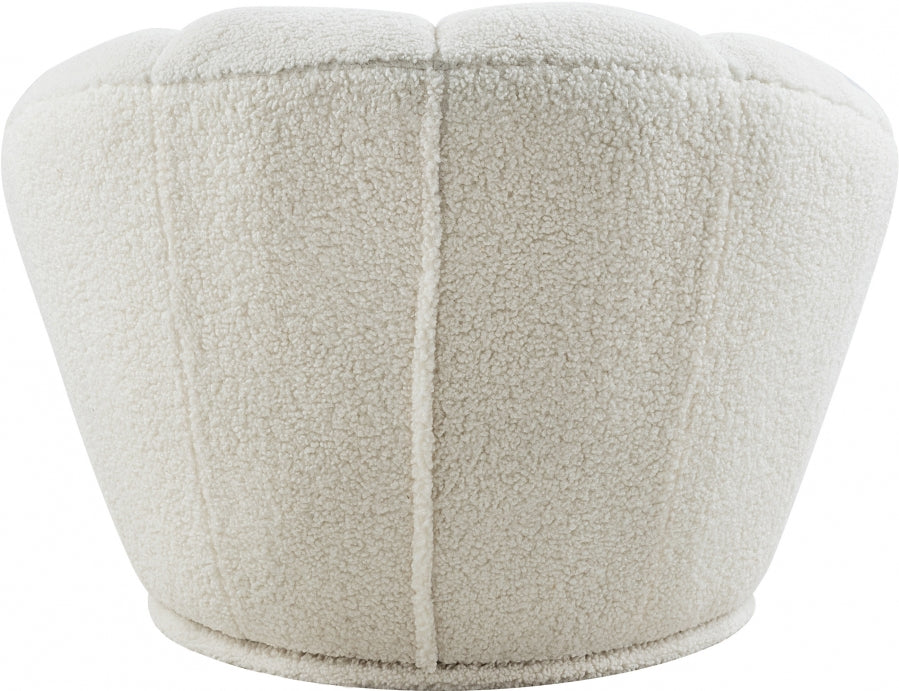Jeni Faux Sheepskin Fur Accent Chair