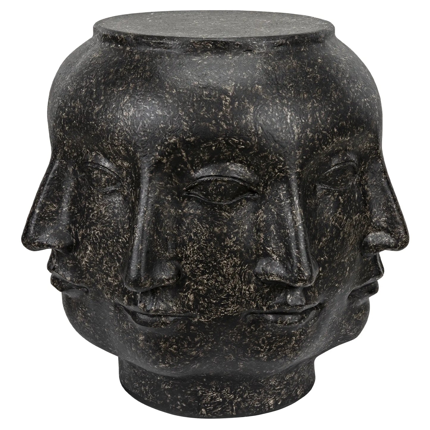 MULTI FACE STOOL - BLACK FIBER CEMENT