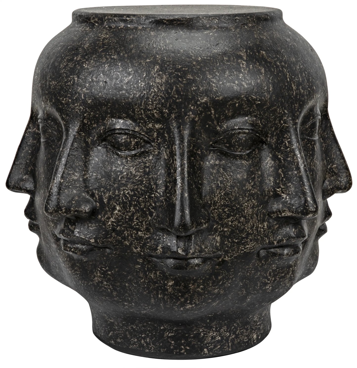MULTI FACE STOOL - BLACK FIBER CEMENT