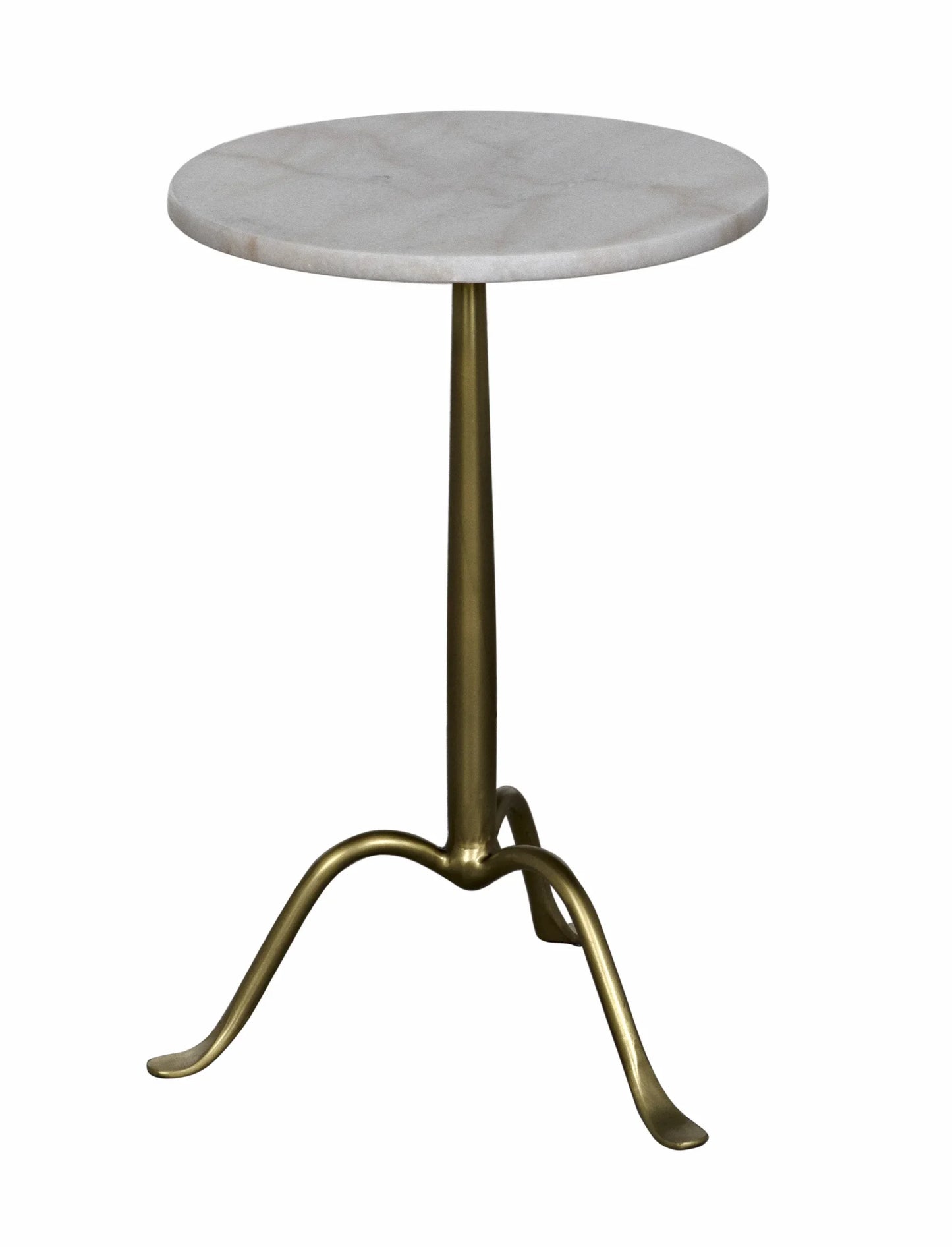COSMOPOLITAN SIDE TABLE - ANTIQUE BRASS
