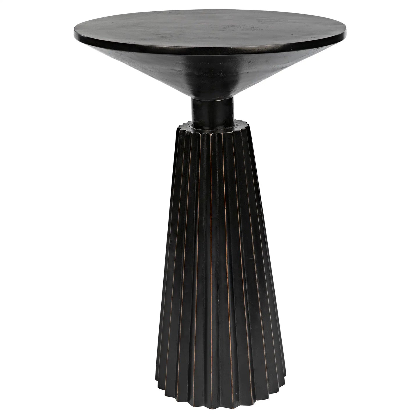 ORSON SIDE TABLE - HAND RUBBED BLACK