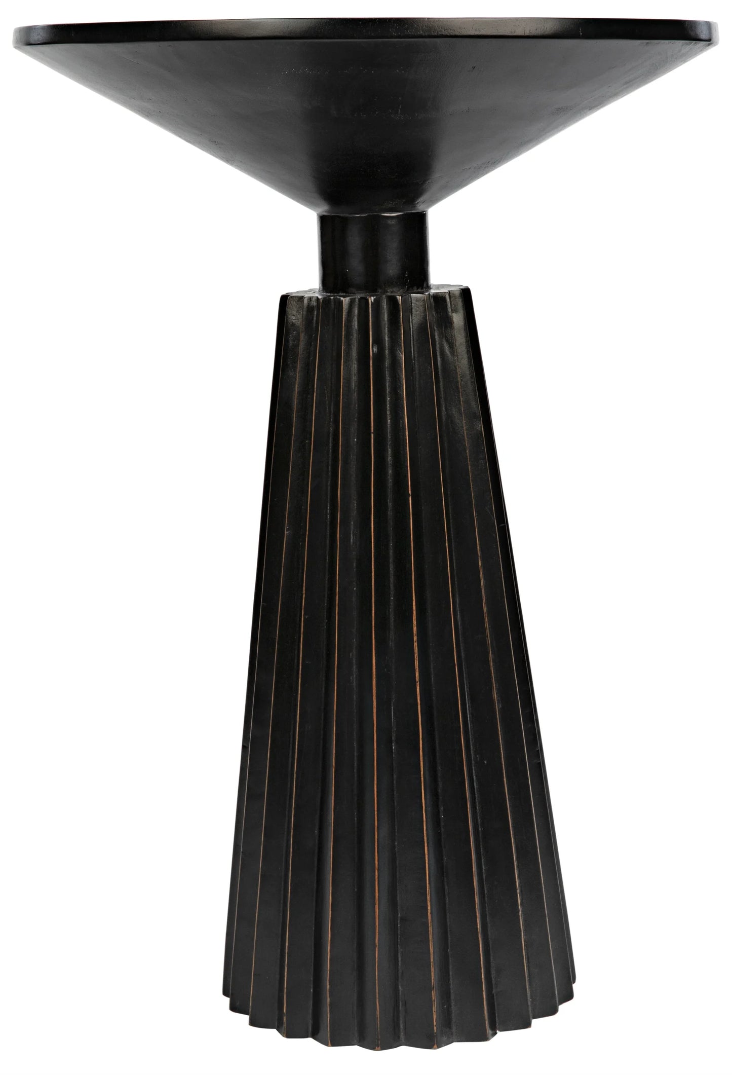 ORSON SIDE TABLE - HAND RUBBED BLACK