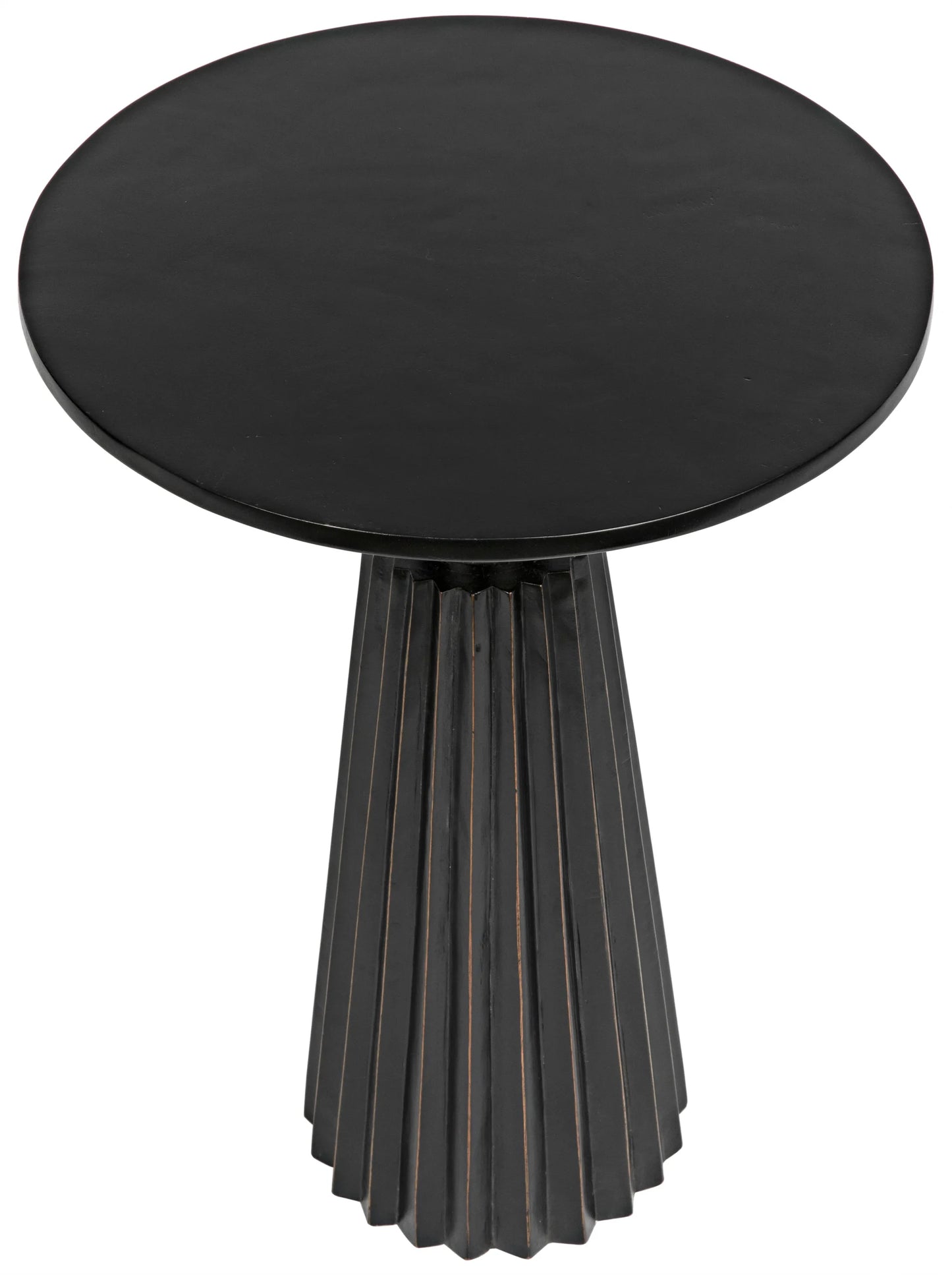 ORSON SIDE TABLE - HAND RUBBED BLACK
