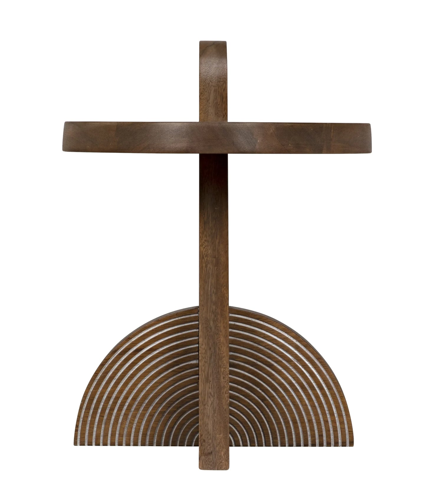SATURN SIDE TABLE - DARK WALNUT