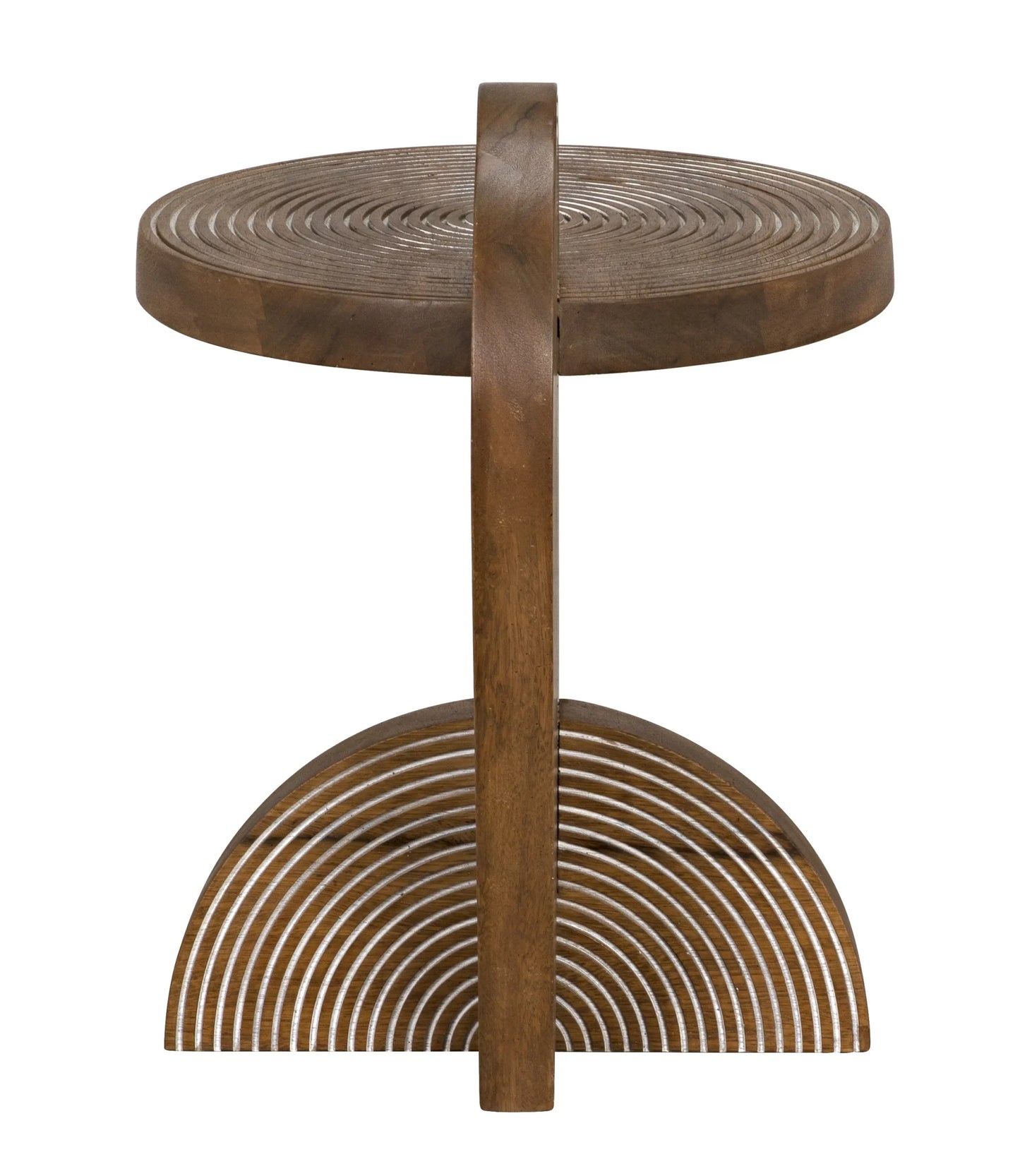 SATURN SIDE TABLE - DARK WALNUT