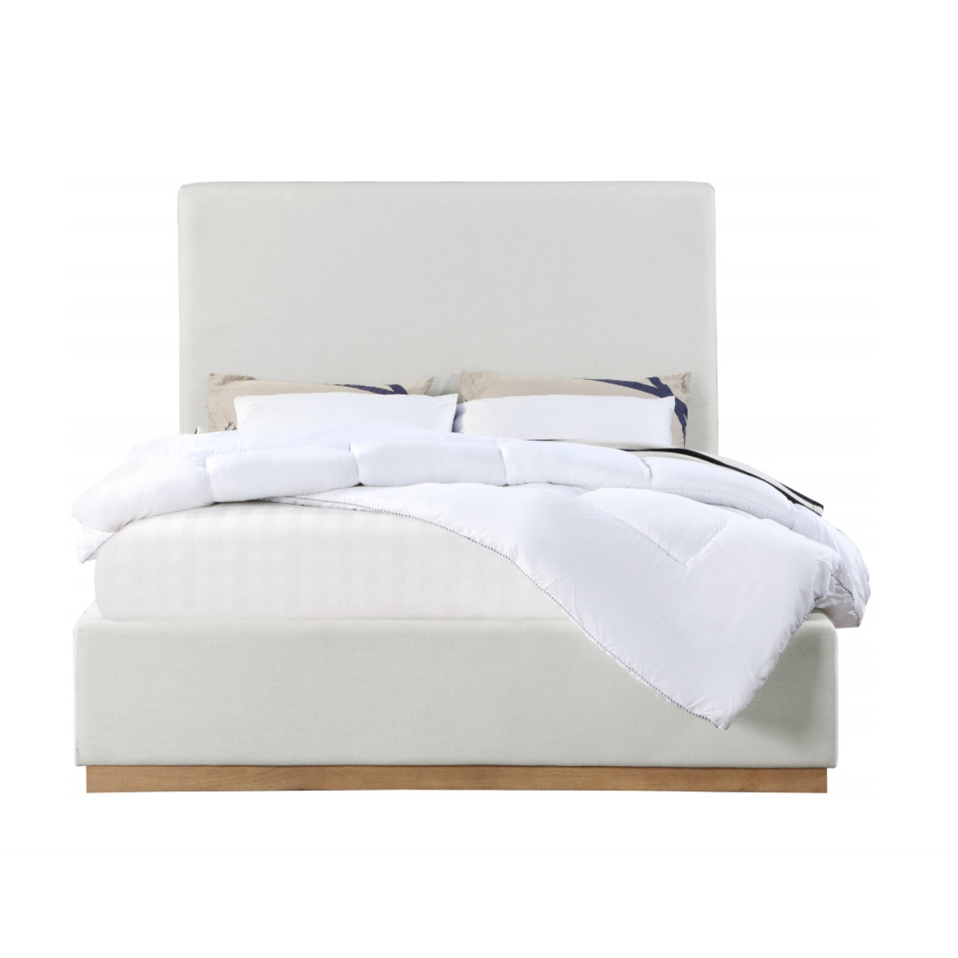 Tressa Linen Textured Fabric Bed