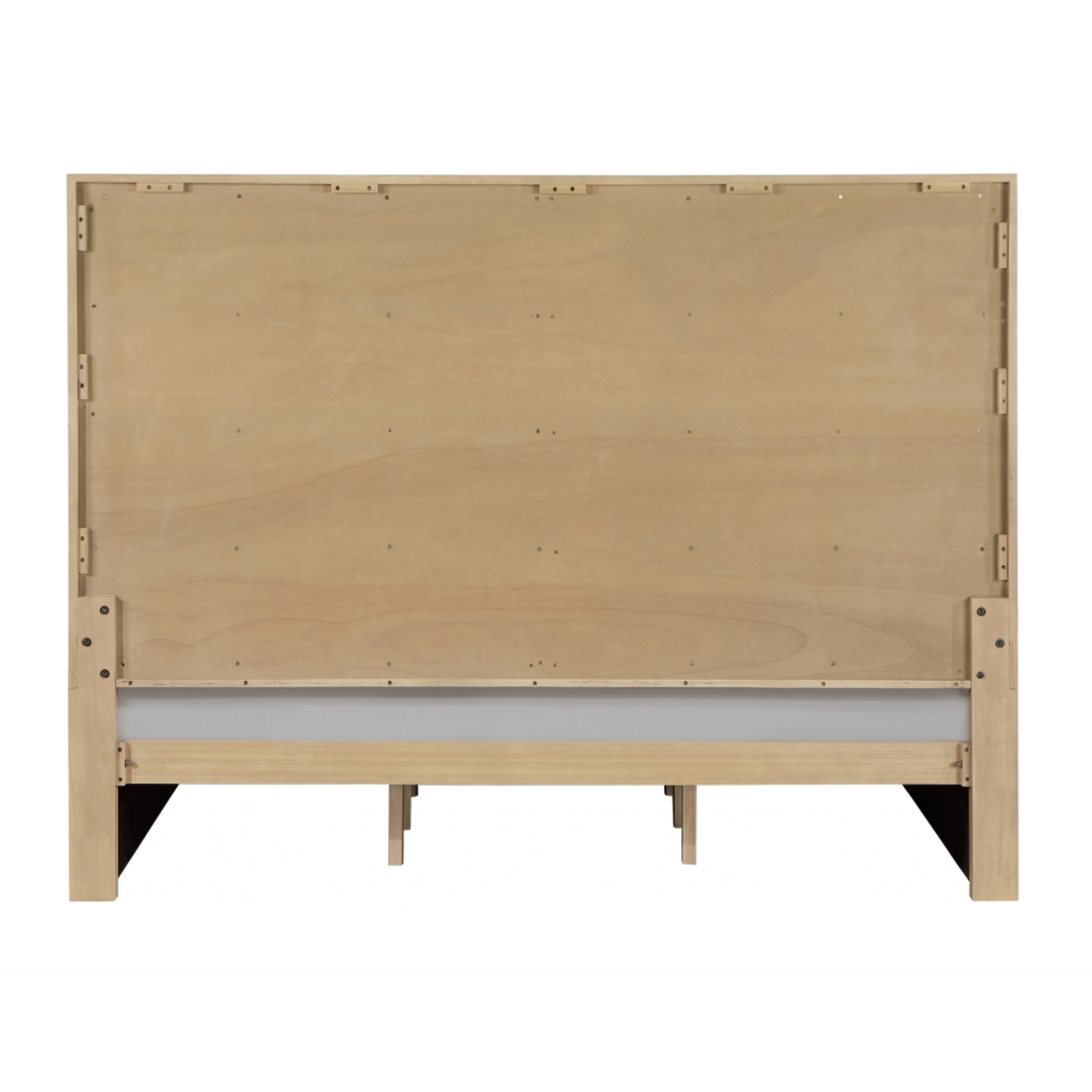 Zeke Vegan Leather Bed - Cream