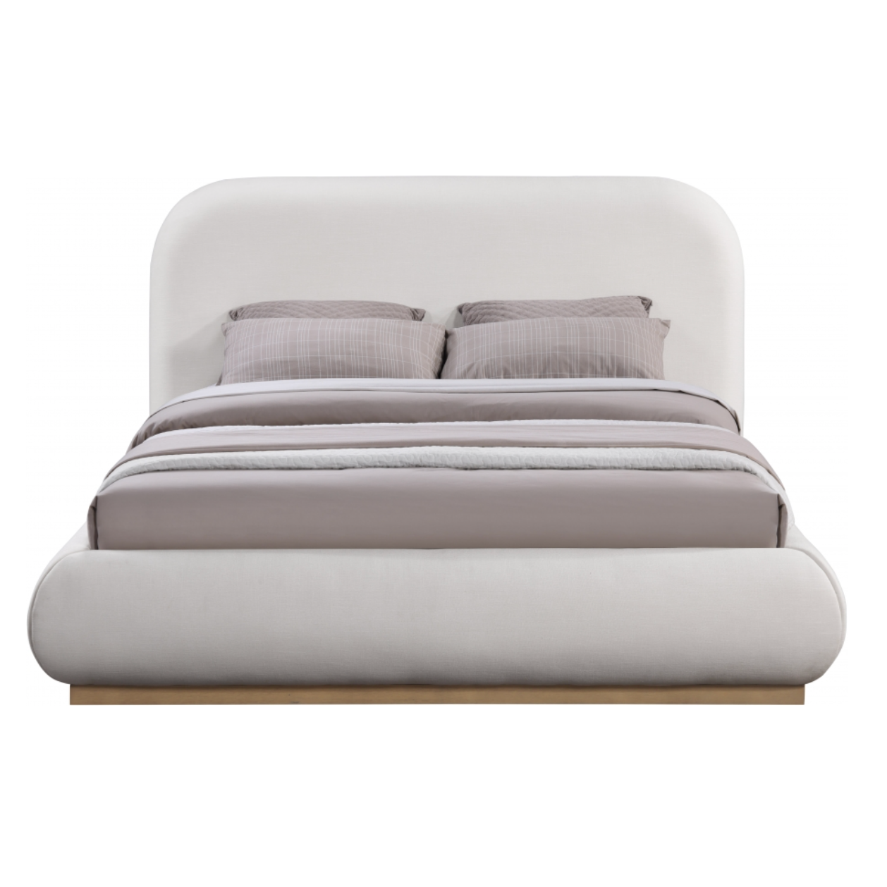Tristen Linen Textured Bed - Cream