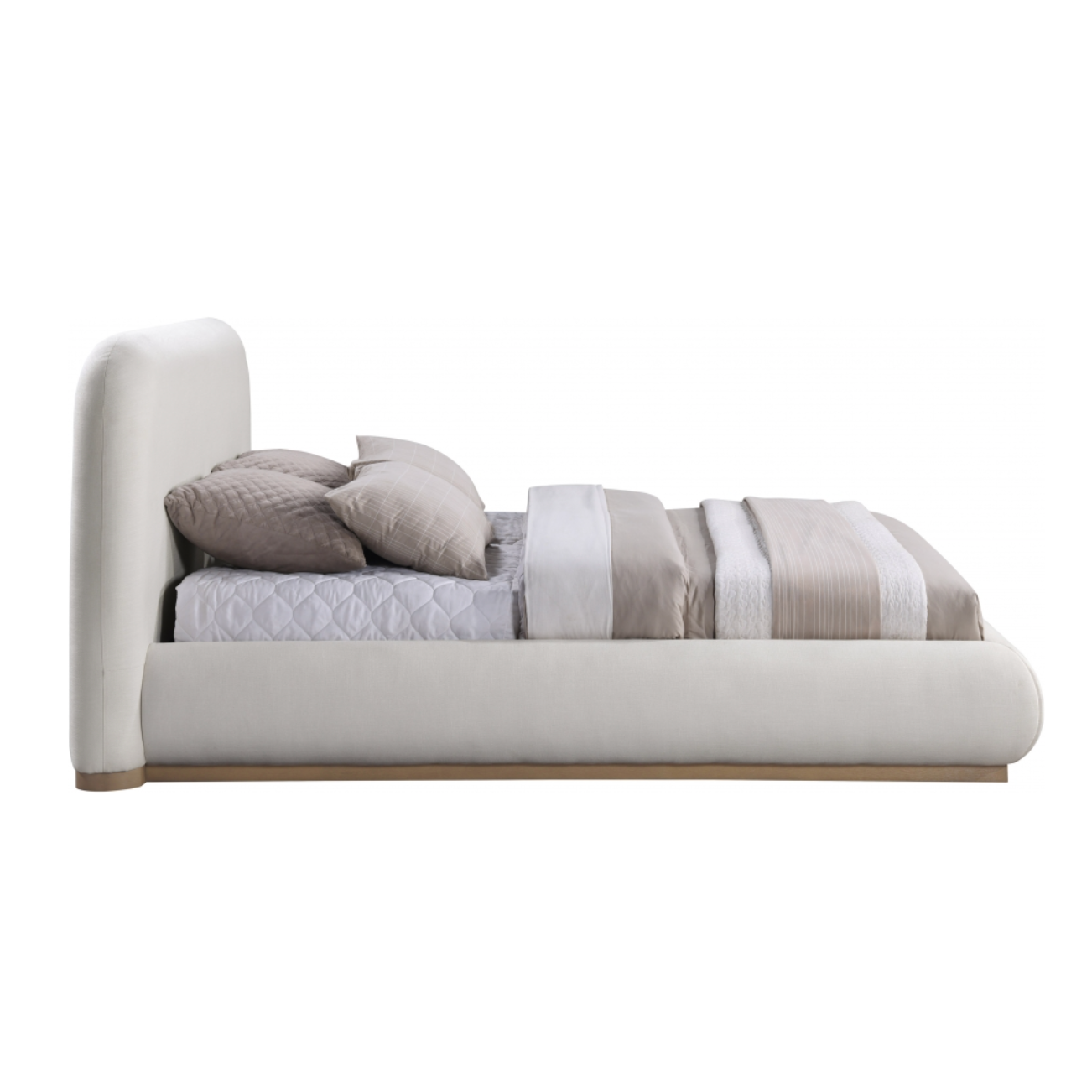 Tristen Linen Textured Bed - Cream