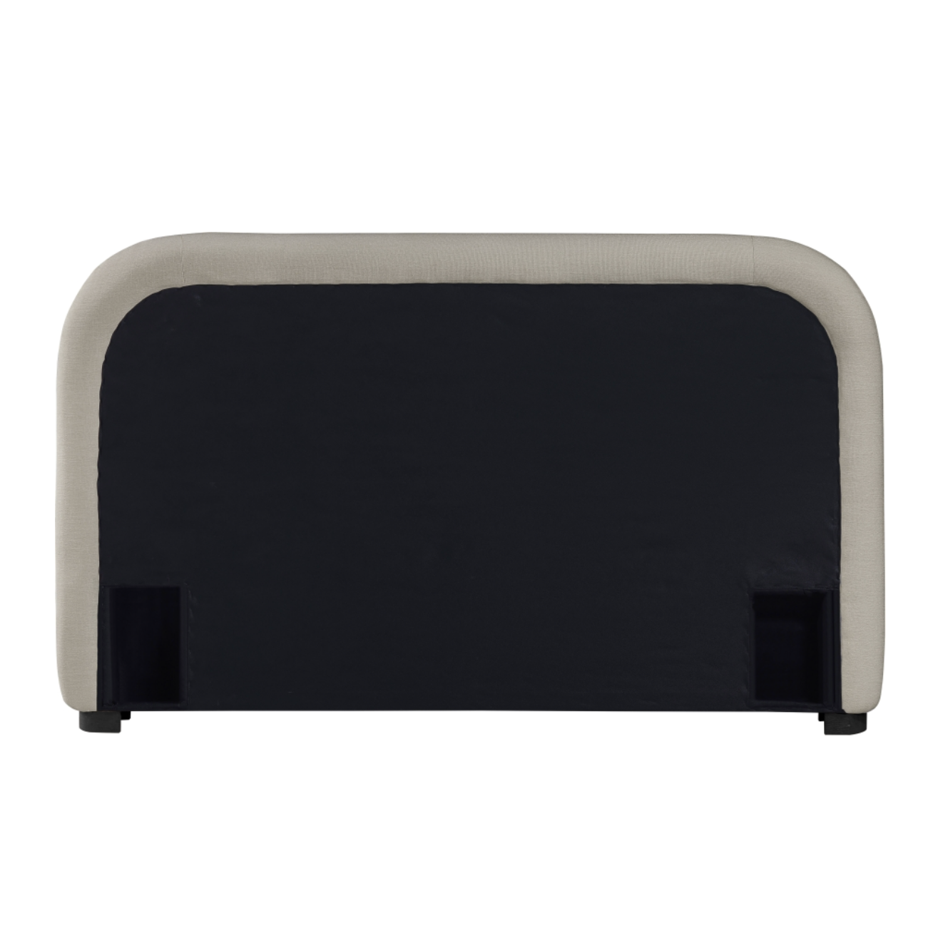 Tristen Chenille Fabric Bed - Beige
