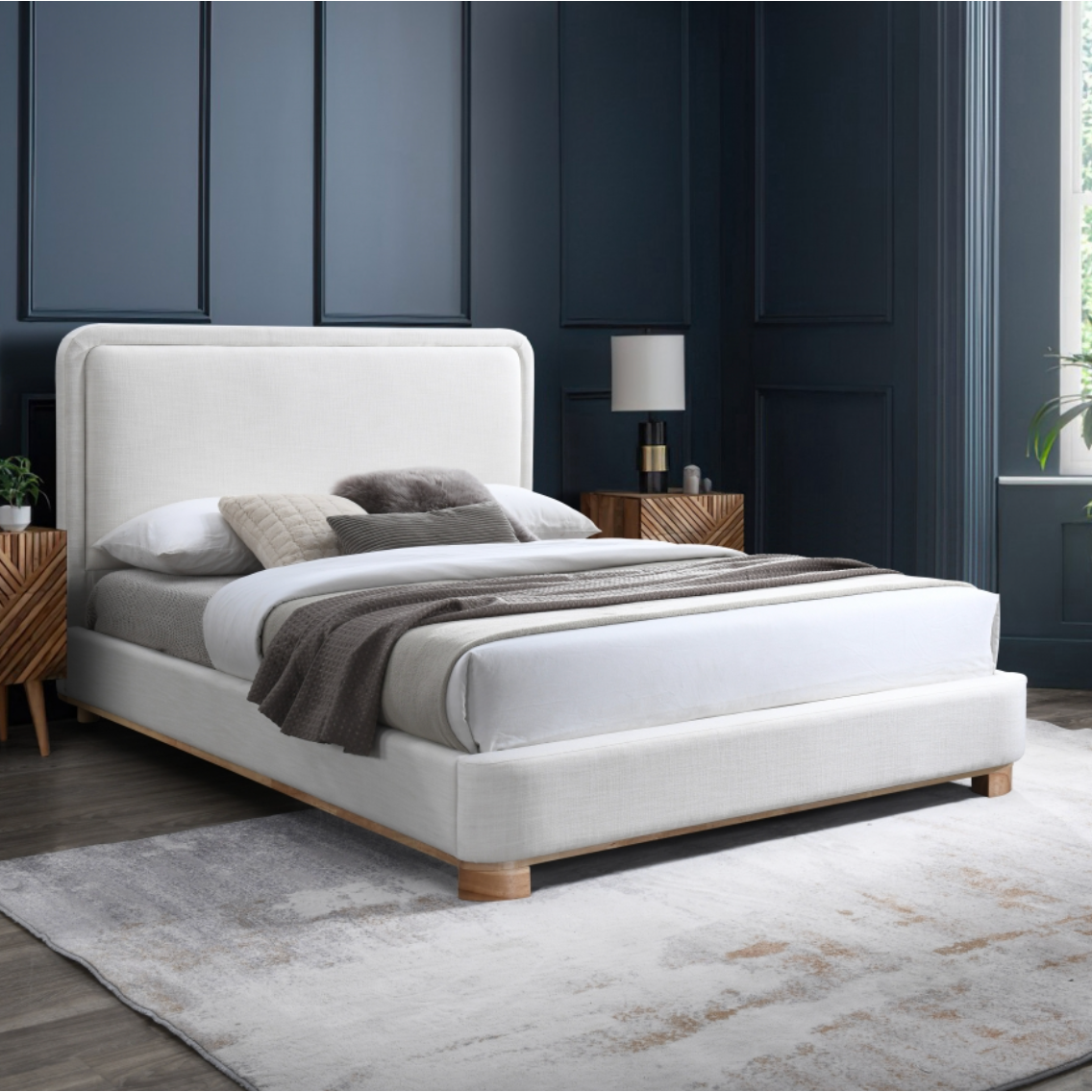 Nicki Bed - Cream