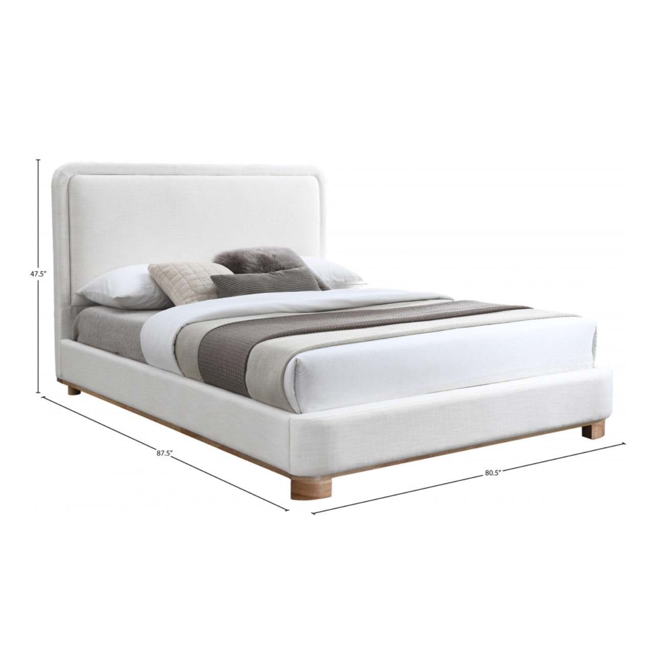 Nicki Bed - Cream