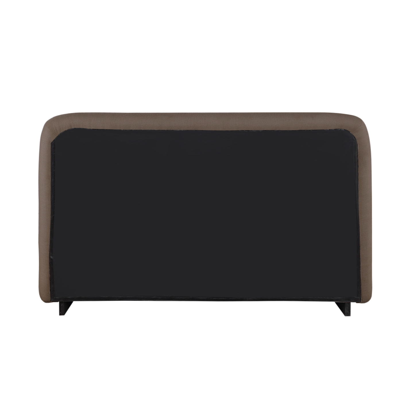 Oswald Linen Textured Fabric Bed - Brown