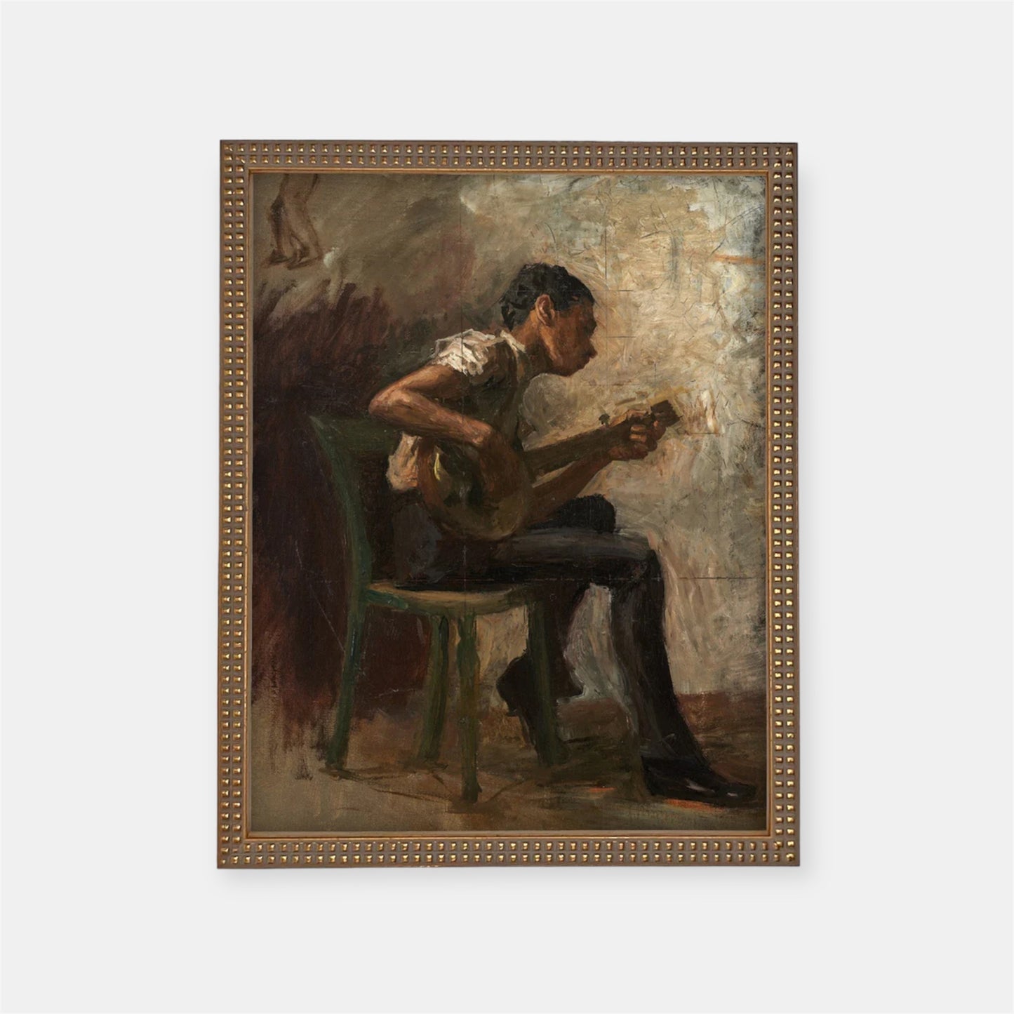 PLAYING GUITAR PORTRAIT