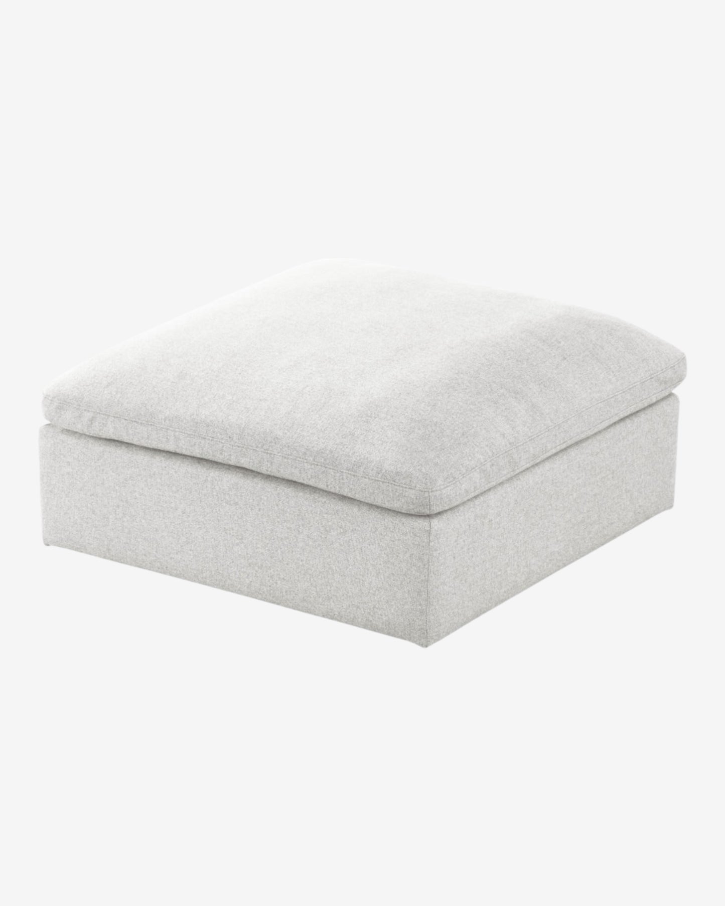 Cloud Linen Deluxe Ottoman - Grey