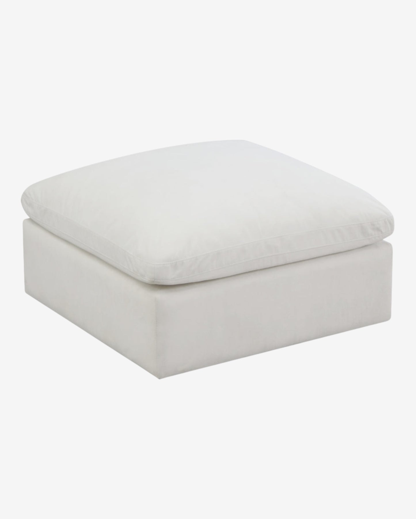 Cloud Velvet Ottoman