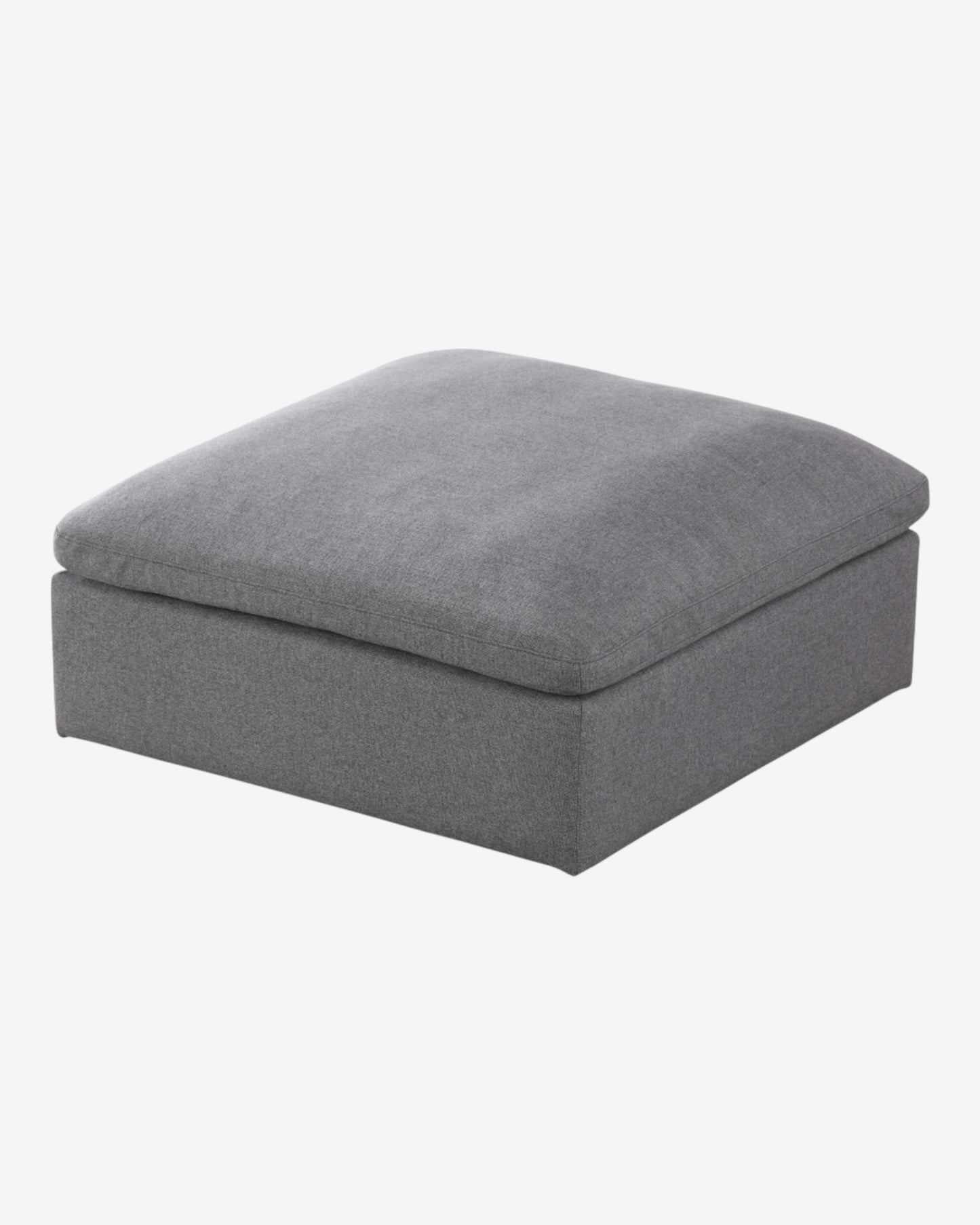 Cloud Linen Deluxe Ottoman - Grey