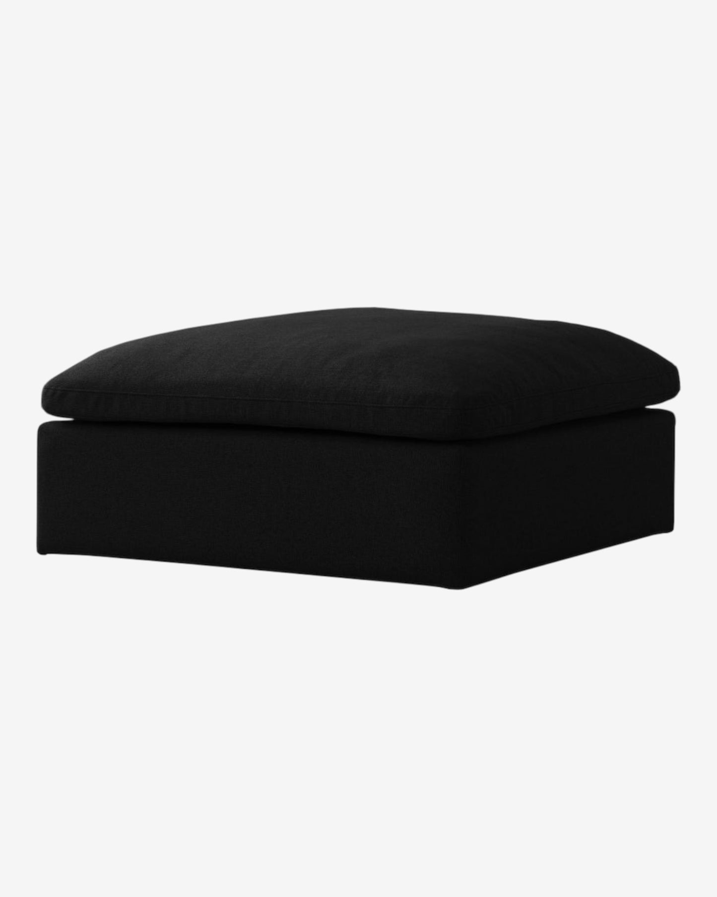 Cloud Linen Deluxe Ottoman - Grey