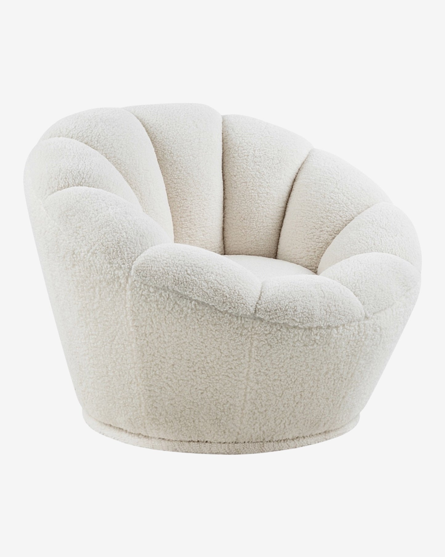 Jeni Faux Sheepskin Fur Accent Chair