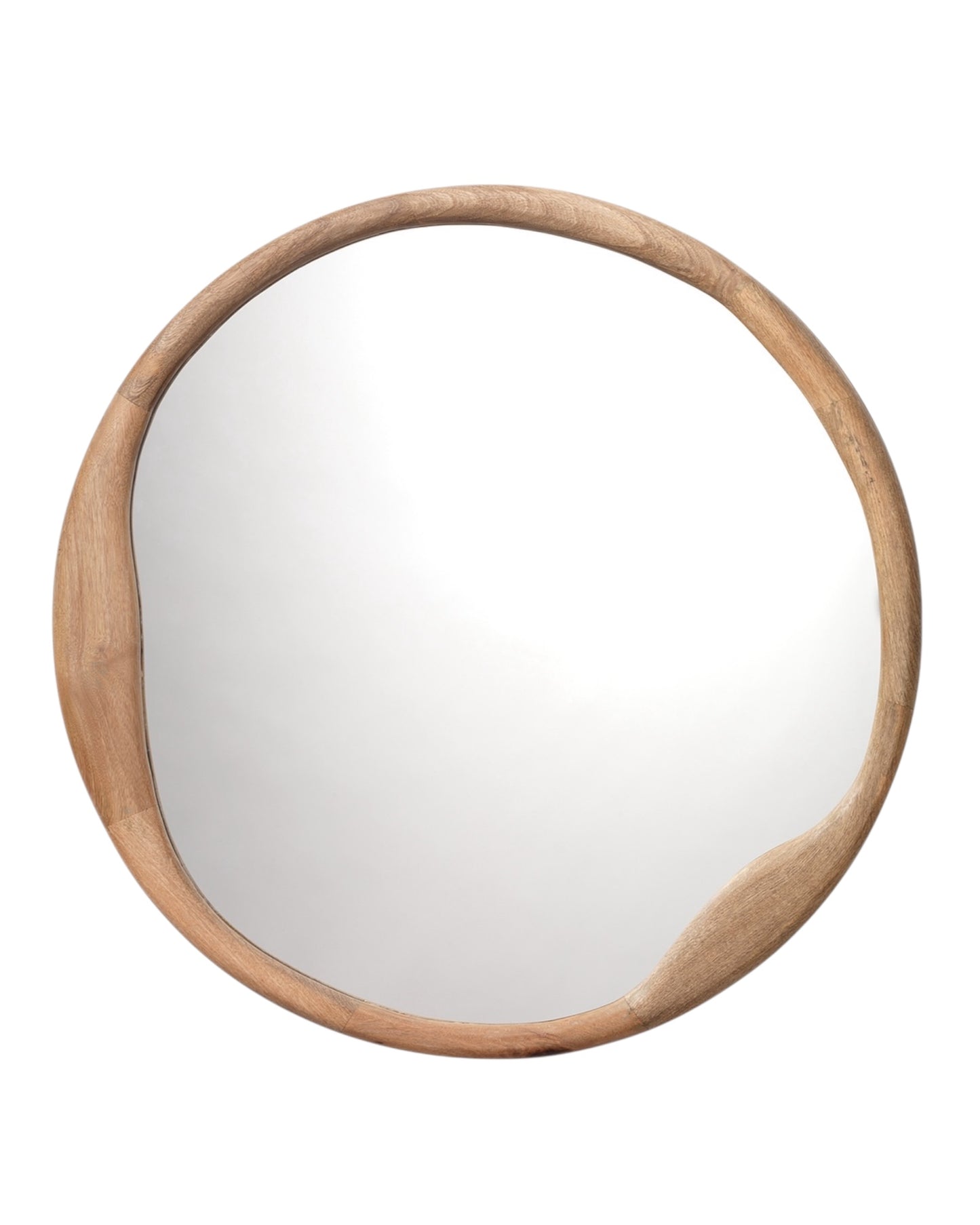 Organic Round Mirror - Natural