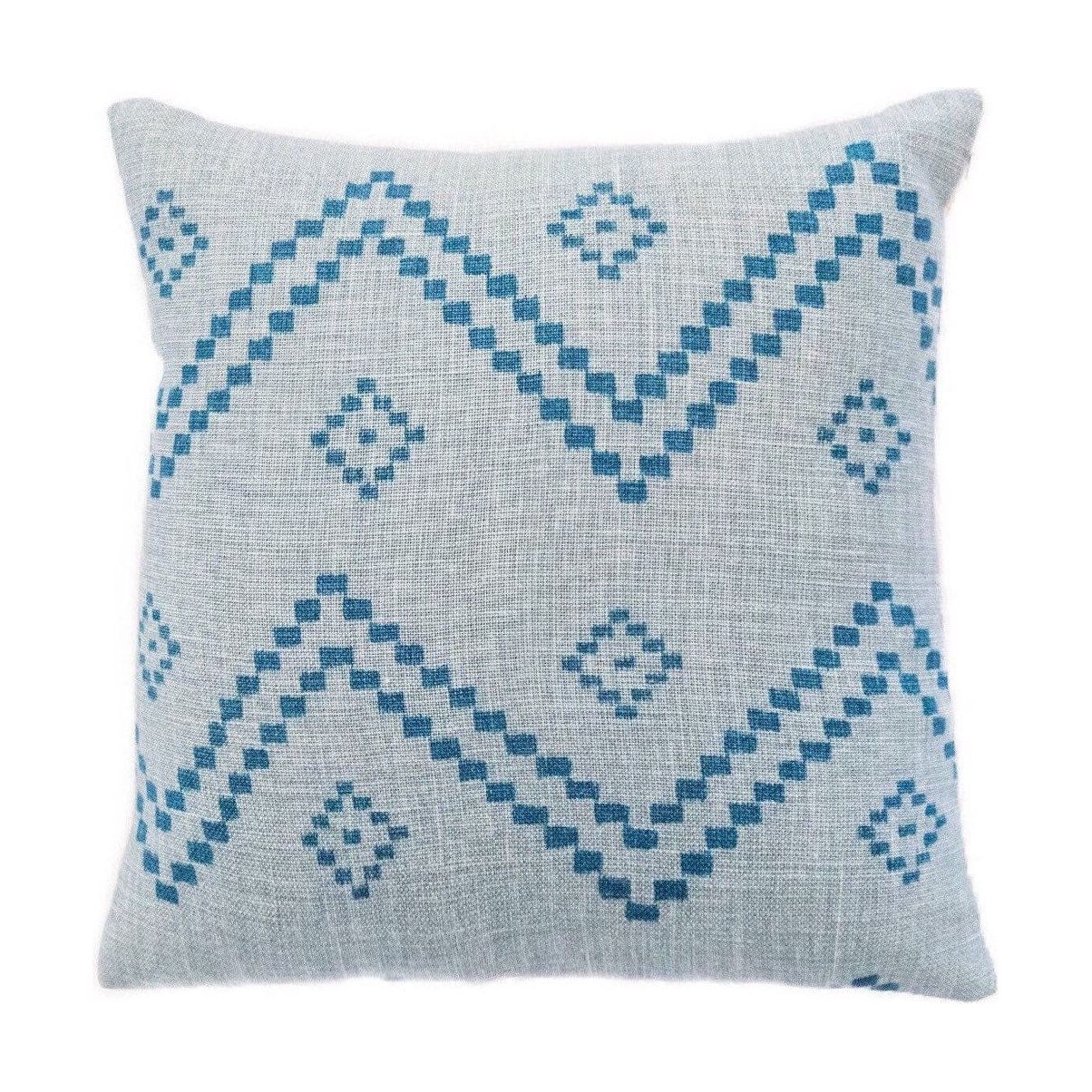Peter Dunham Designer Pillow Cover "Taj" Mist/Blue