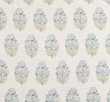 Lisa Fine Mughal Flower Pillow Cover in Monsoon