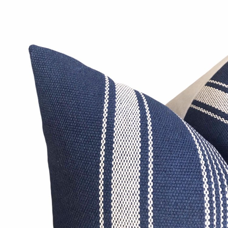 Designer Hillcrest in Navy Pillow Cover