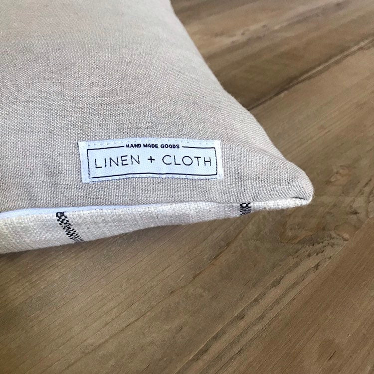 Designer Bevan in Thunder Pillow Cover