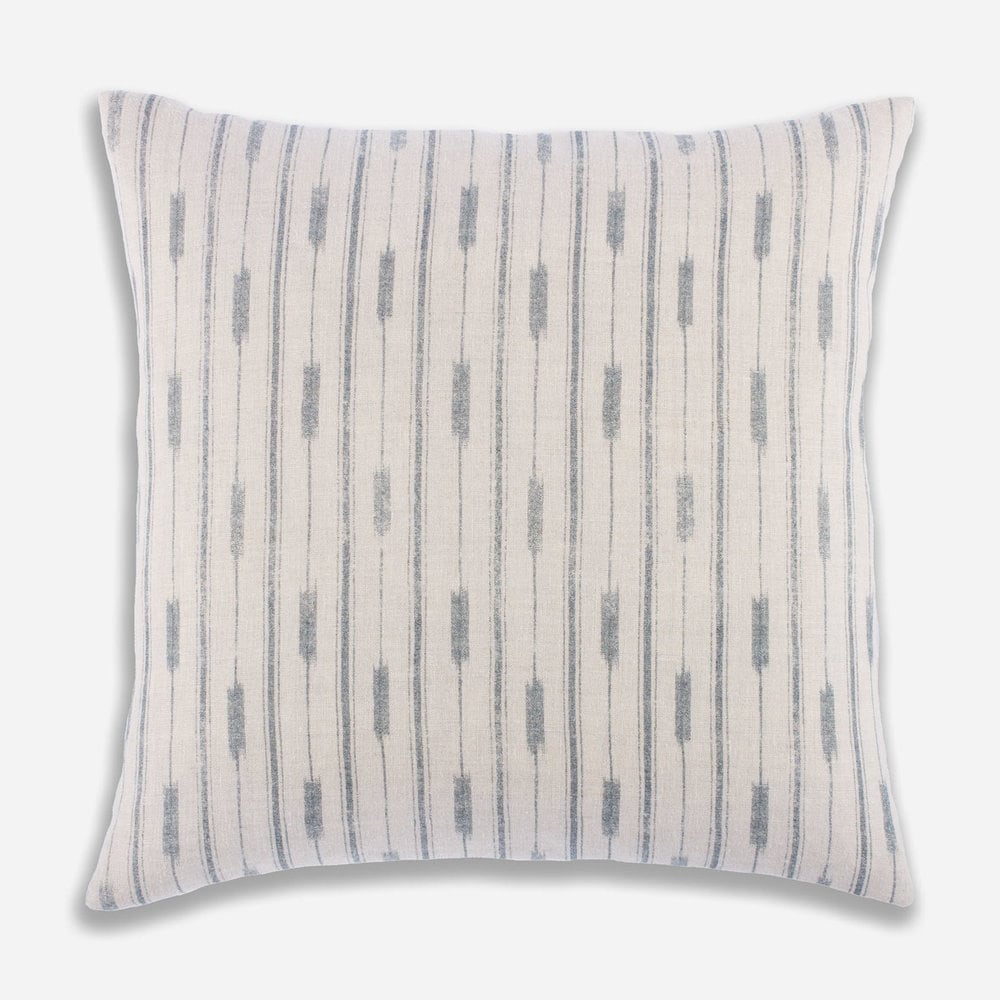 Designer Clay McLaurin Ikat Pillow Cover in Indigo