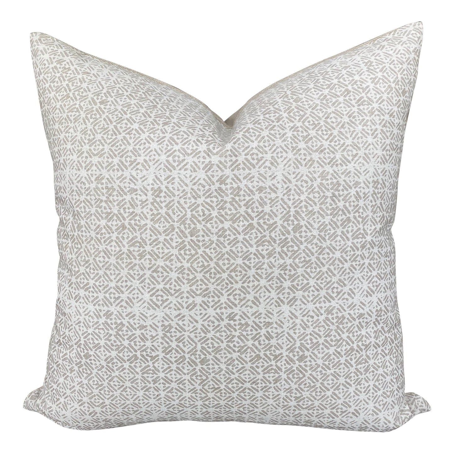 Walter G Textiles Designer Pillows Batik in Chalk Linen