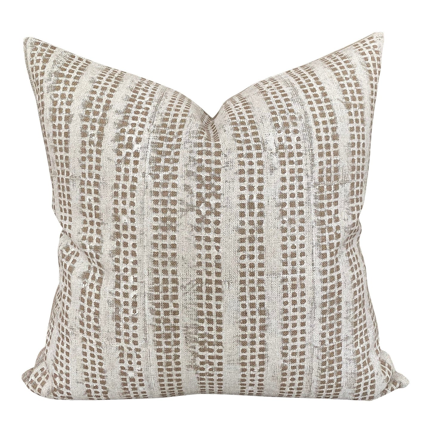 Designer Nepsa in White Linen Pillow Cover