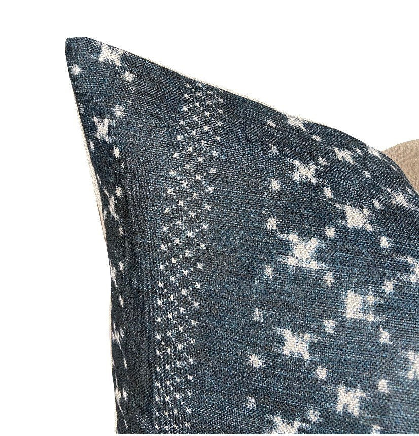 Designer Clay McLaurin Nagoya Pillow Cover in Indigo