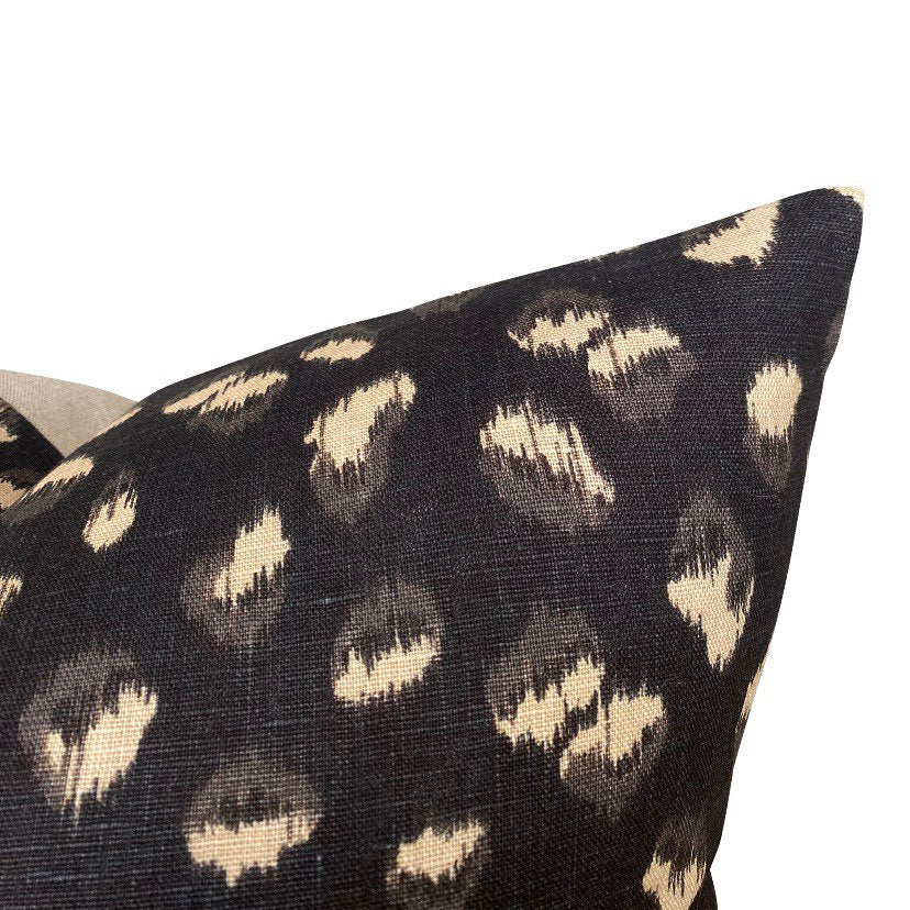 Kelly Wearstler Lee Jofa Feline Pillow Cover in black