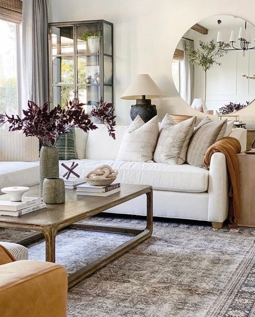 Designer Clay McLaurin Zinnia in Sand Pillow Cover